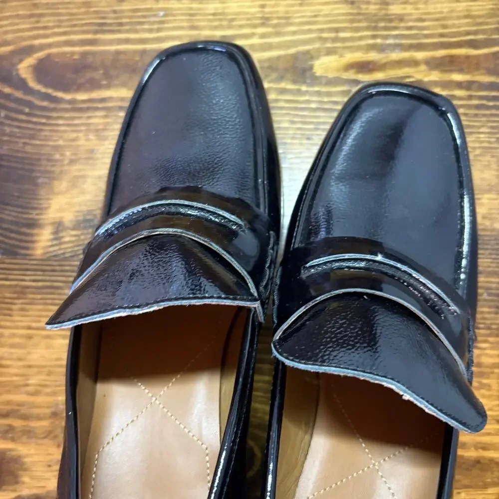 NYDJ Black Heeled‎ Loafers Size 10